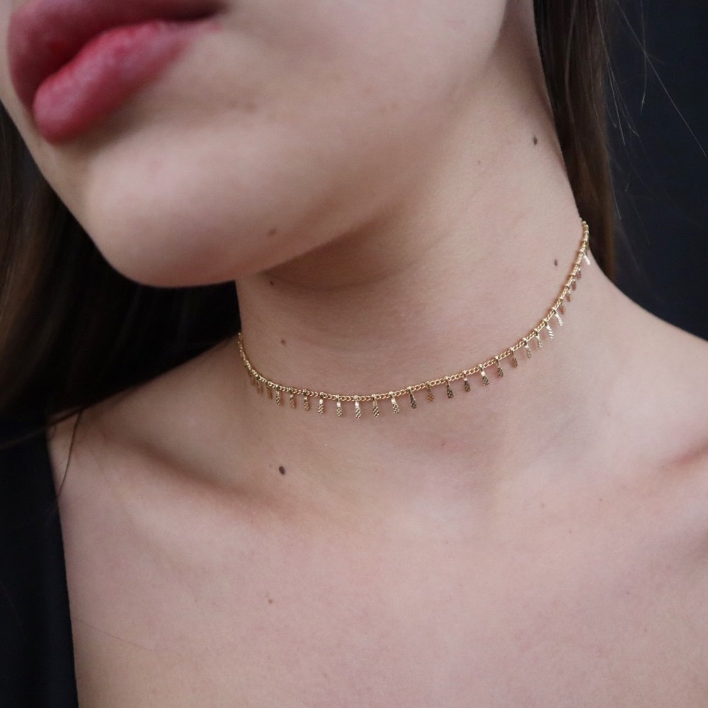 Gold necklace/ choker